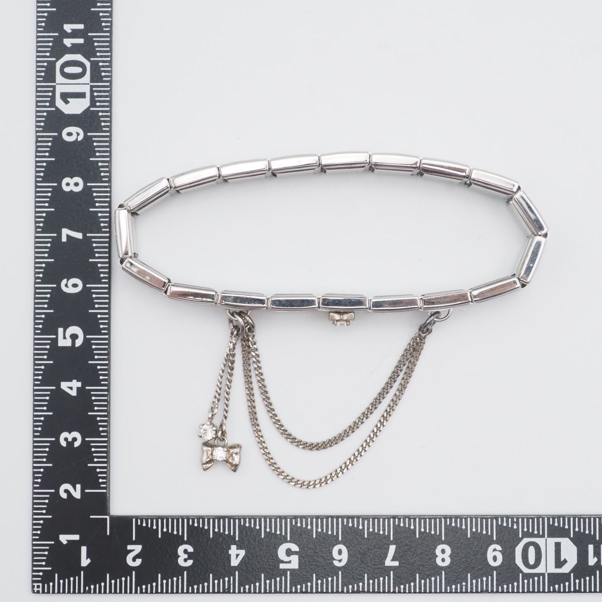 F474 MESSAGGIO メッサジオ ブレスレットダイヤモンド風
