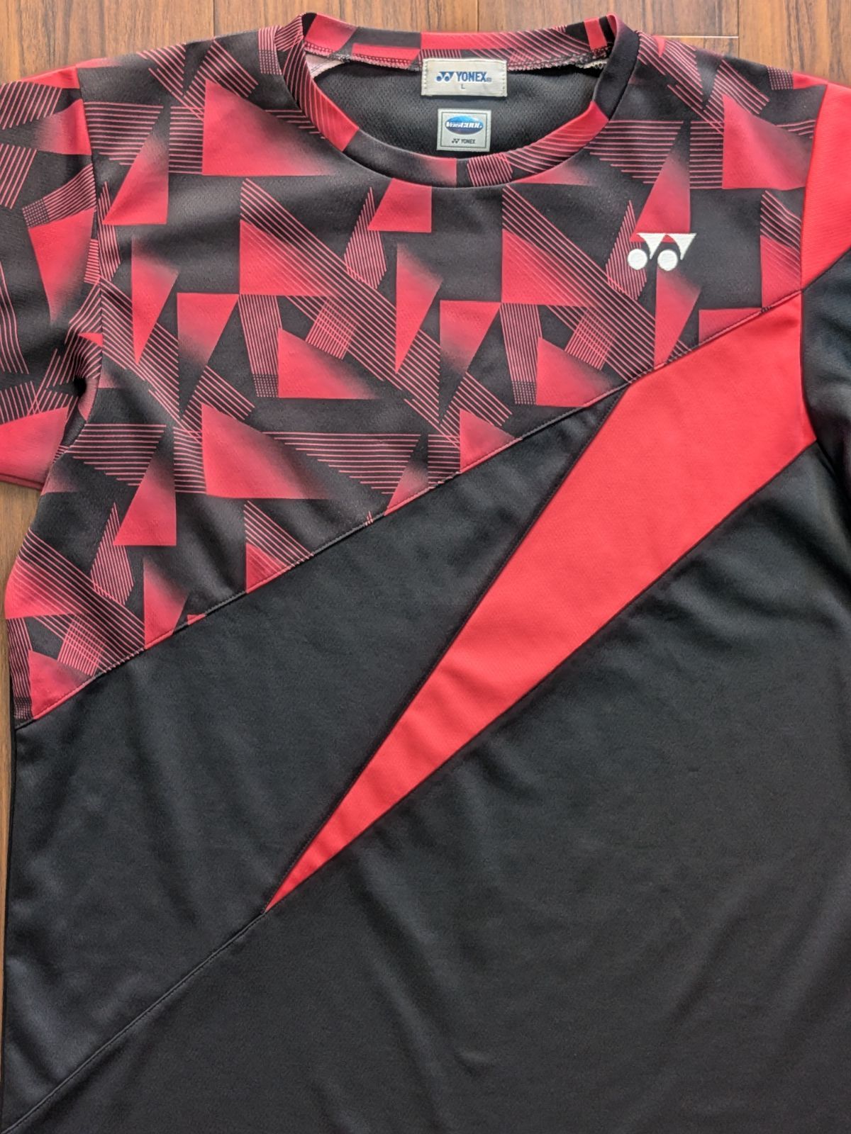 YONEX ゲームシャツ 柳井商工 背面 ユニ Oサイズ レッド (3) YONEX - YONEX ゲームシャツ 柳井商工 背面 ユニ Oサイズ レッド
