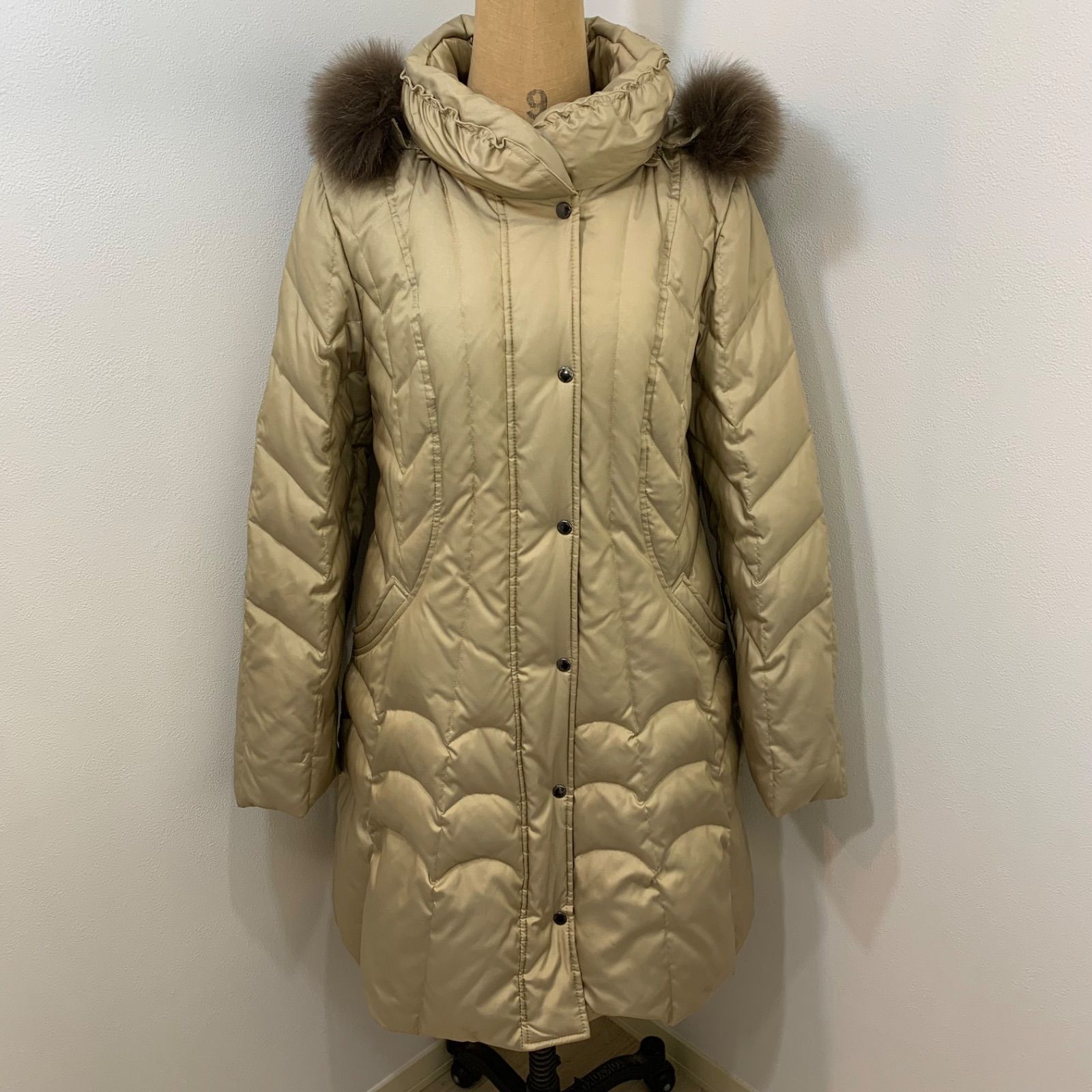 KAORYINU カオリーヌ ロングダウンコート フォックスファー サイズ44