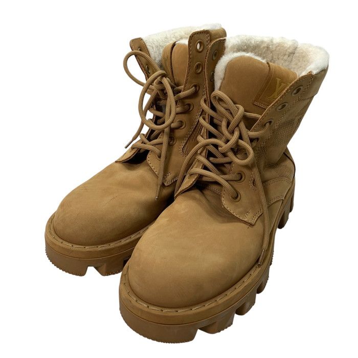 品 LOUIS VUITTON ルイ ヴィトン 1ADEYJ LVチェッカーアンクルブーツ シューズ 靴 179-251011-gm-35-fuz