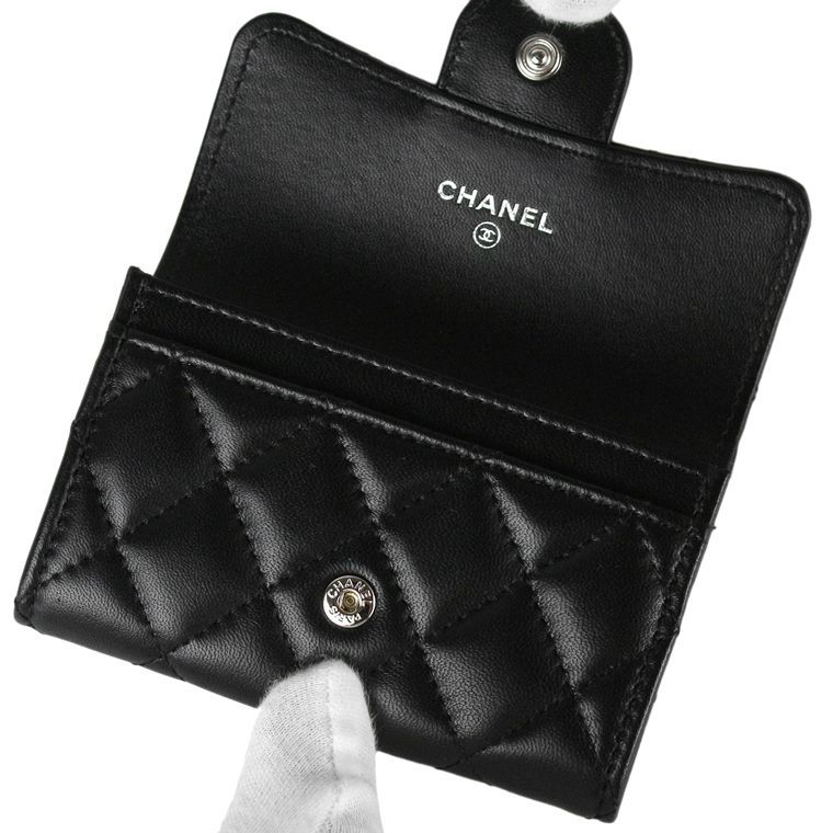 【美品】CHANEL シャネル 名刺入れ マトラッセ ブラック ラムスキン 楽天市場】シャネル マトラッセ ラムスキン（名刺入れ｜財布