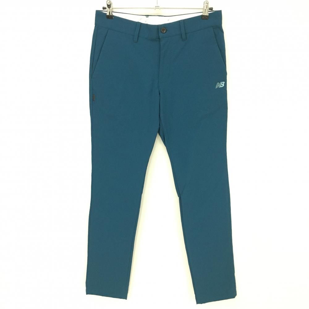 New Balance - 【美品】ニューバランスゴルフ パンツ グリーンブルー 裏微起毛 立体ロゴ メンズ 4(M) ゴルフウェア New Balance 美品】ニューバランスゴルフ パンツ グリーンブルー 裏微起毛