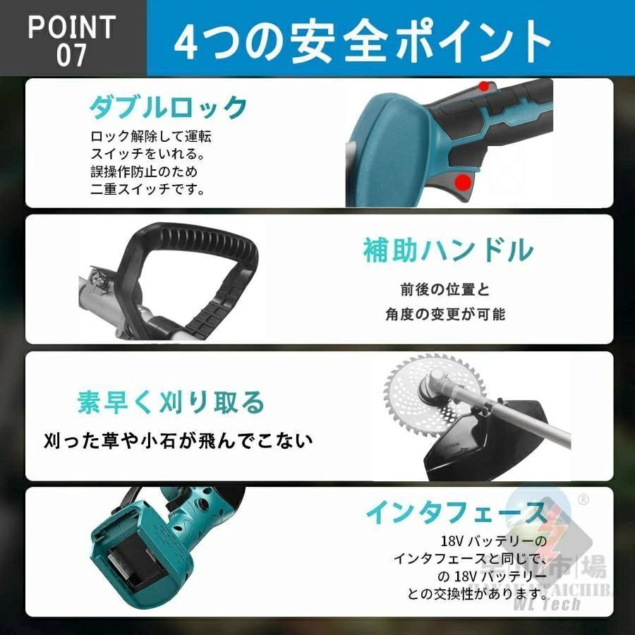 充電式草刈機 草刈り機 コードレス最新型 ナイロンカッター 伸縮