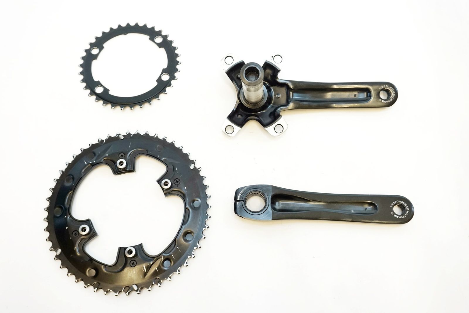 美品 - SHIMANO クランクセット 黒 RS510 50-34T 楽天市場】シマノ FC-RS510 50X34T 11S 自転車 SHIMANO