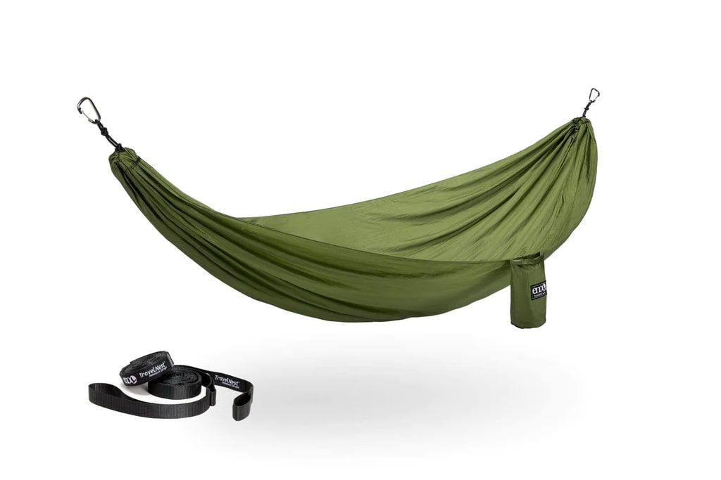 ★ハンモック一流ブランド ENO TravelNest Hammock + Straps Combo Marine イーノ トラベルネスト ハンモック + ストラップ セット MOSS キャンプ アウトドア ソロキャン 旅行 グランピング