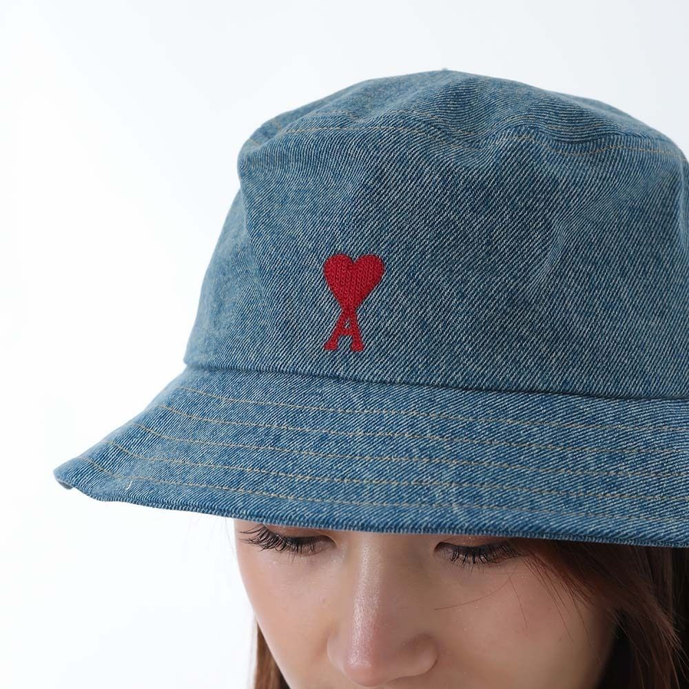 アミパリス バゲットハット 完売モデル 新品未使用品 新品 AMI PARIS アミパリス UHA246.DE0046 480 USED BLUE 帽子