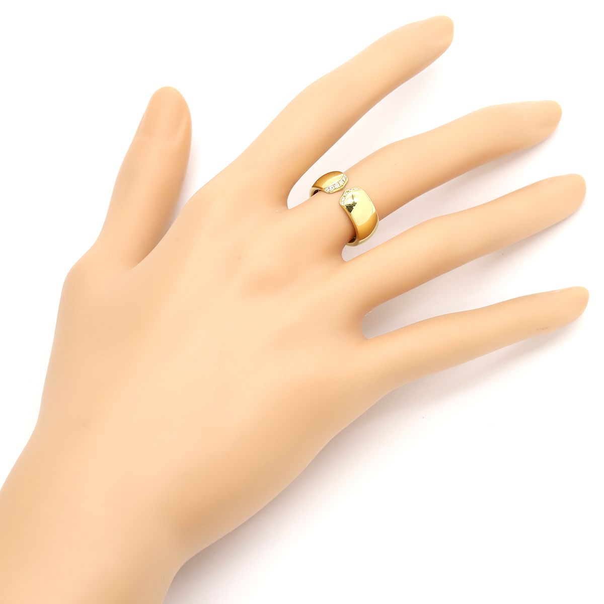 カルティエ ダイヤ ウエディングリング 8号(48)K18PG 箱保 E1642 Cartier - カルティエ リング ダイヤ ダイヤモンド 0.40ct F