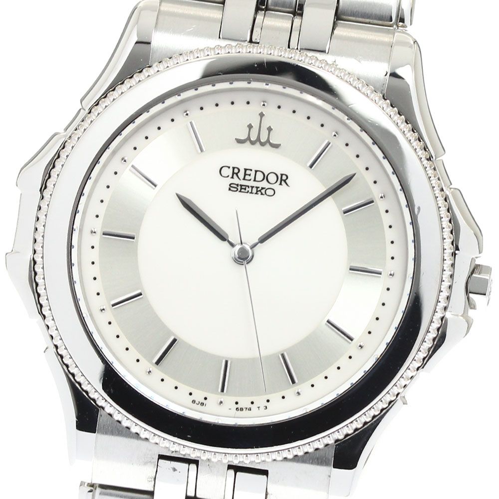 セイコー SEIKO GCBR035|8J81-6B70 クレドール パシフィーク WGベゼル クォーツ メンズ _910590