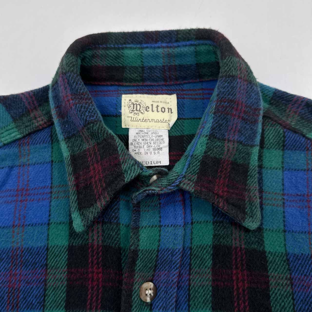 楽天市場】80's USA製 ビンテージ □ MELTON ブロック チェック