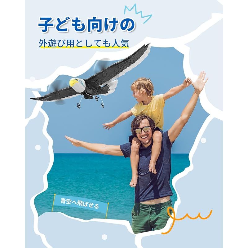 ラジコン 飛行機 グライダー RC飛行機 子供 初心者向け バッテリー2個 EPP素材 軽量 耐久性 耐衝撃性 6軸 2.4Ghz 制御2CH  おもちゃ 子供 プレゼント 贈り物 取扱説明書 FX651 0 - メルカリ