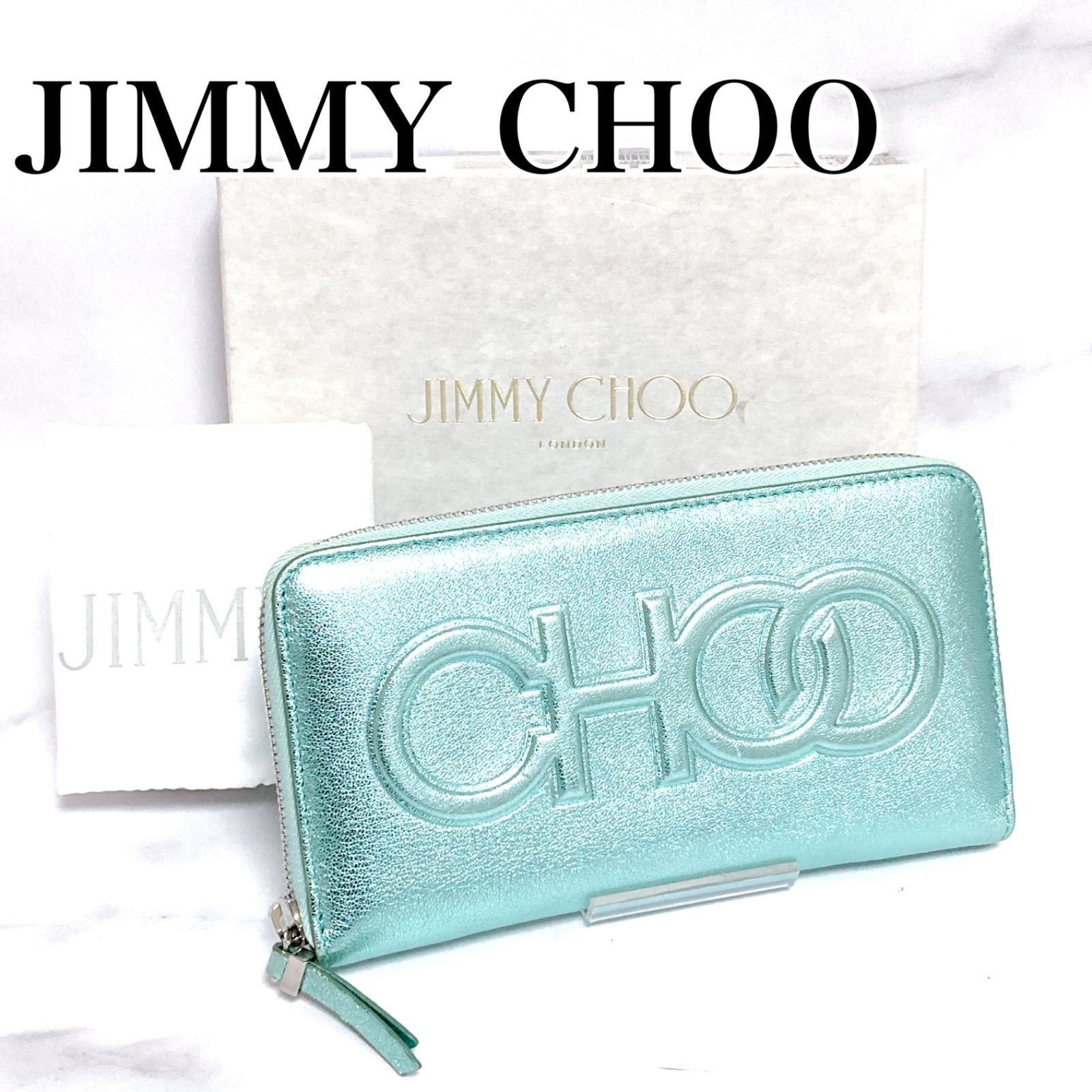 ☆ 【美品】 JIMMY CHOO ジミーチュウ 財布 ウォレット ラウンド 