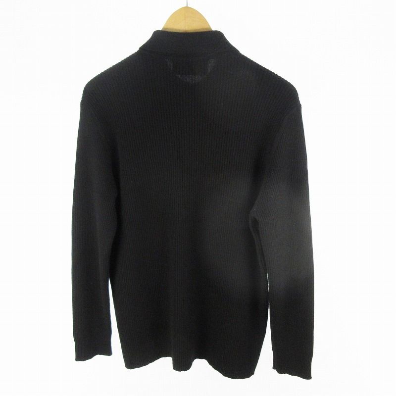 PRADA 黒 ニット切り替えブルゾン org.jpg