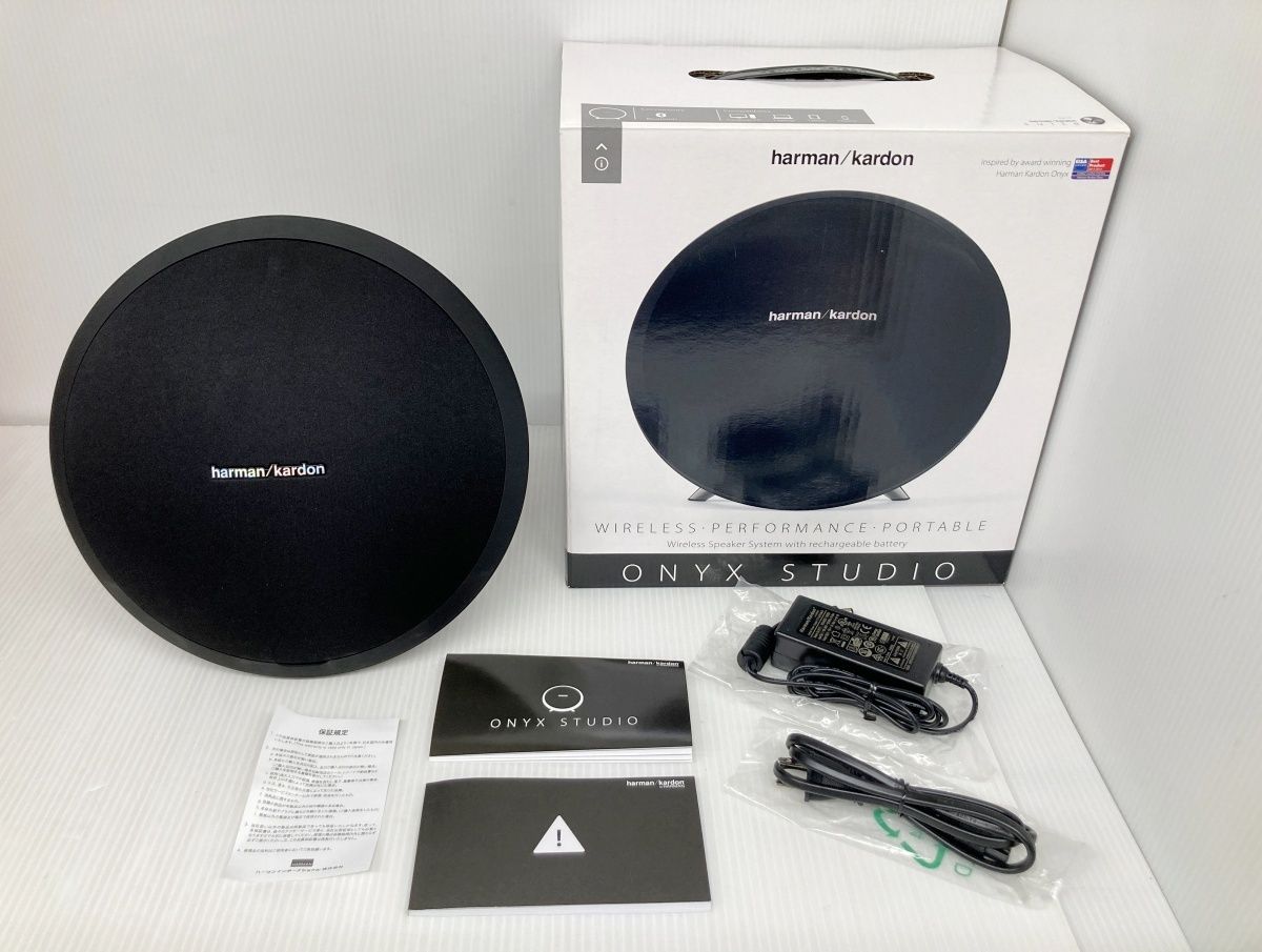 未使用 harman kardon ハーマンカードン ONYX STUDIO ZGP468 WIRELESS・PERFORMANCE・PORTABLE  スピーカー□ - メルカリ