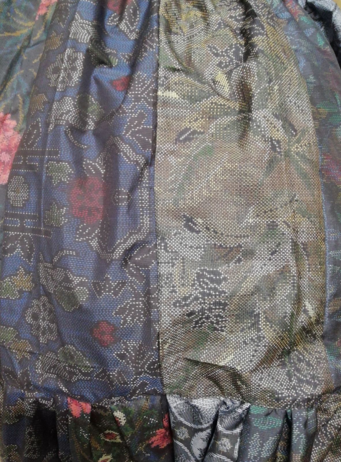 昭和レトロ大正龍郷時代大島パッチワークスカート