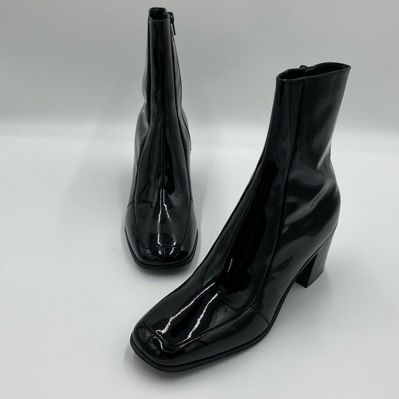 5h29《未使用品》 SAINT LAURENT サンローラン Beau パテントレザー 