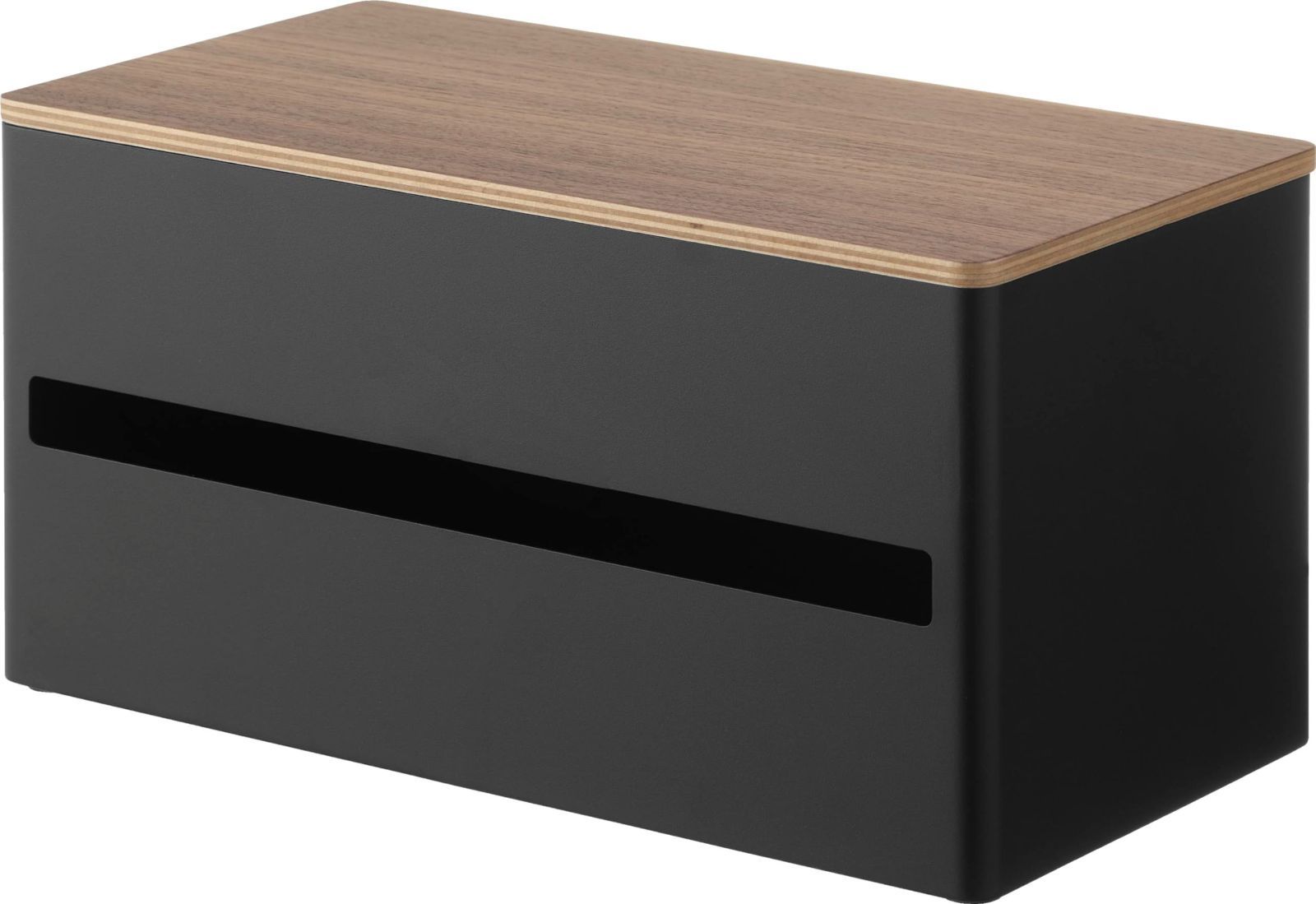 山崎実業 Yamazaki 片手でカット 隠せる キッチンペーパーホルダー L ブラウン 本体 W31.2×D16.2×H17cm リン RIN ペーパーホルダー 海外製キッチンペーパーに対応 キッチン収納 1644