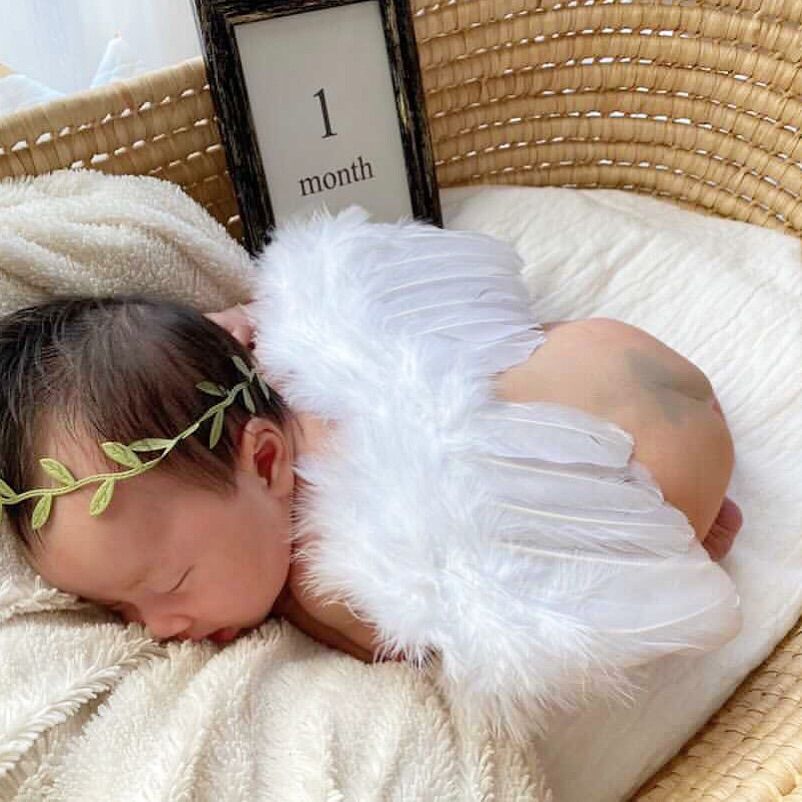 天使の羽根セット　ニューボーンフォト　ハーフバースデー　衣装　羽　赤ちゃん