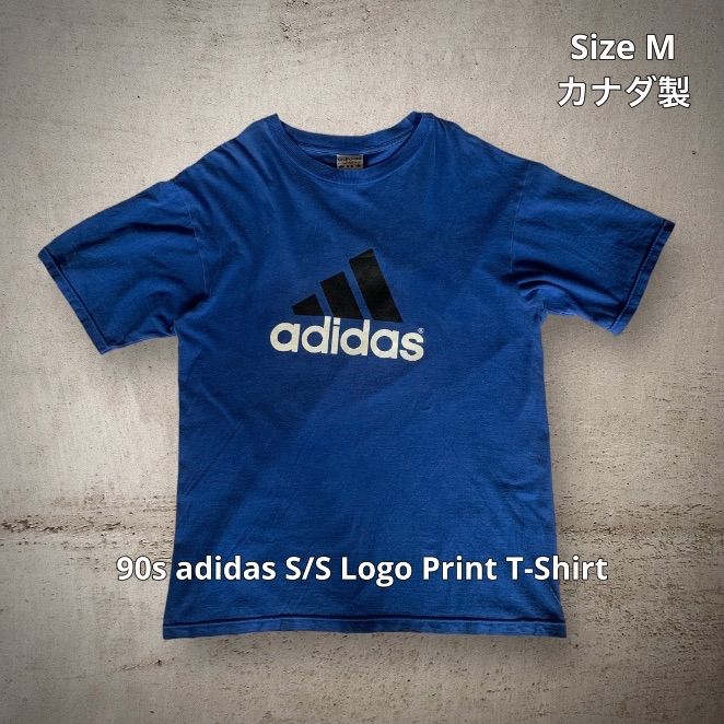 90s adidas S/S Logo Print T-Shirt アディダス ロゴプリントTシャツ 