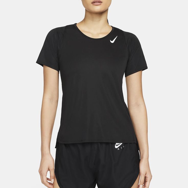 ナイキ nike Dri-FIT レース ランニングTシャツ 半袖 ショートスリーブ ウィメンズ レディース 女性【dd5928-010】陸上・ランニング用品 M (010)ブラック