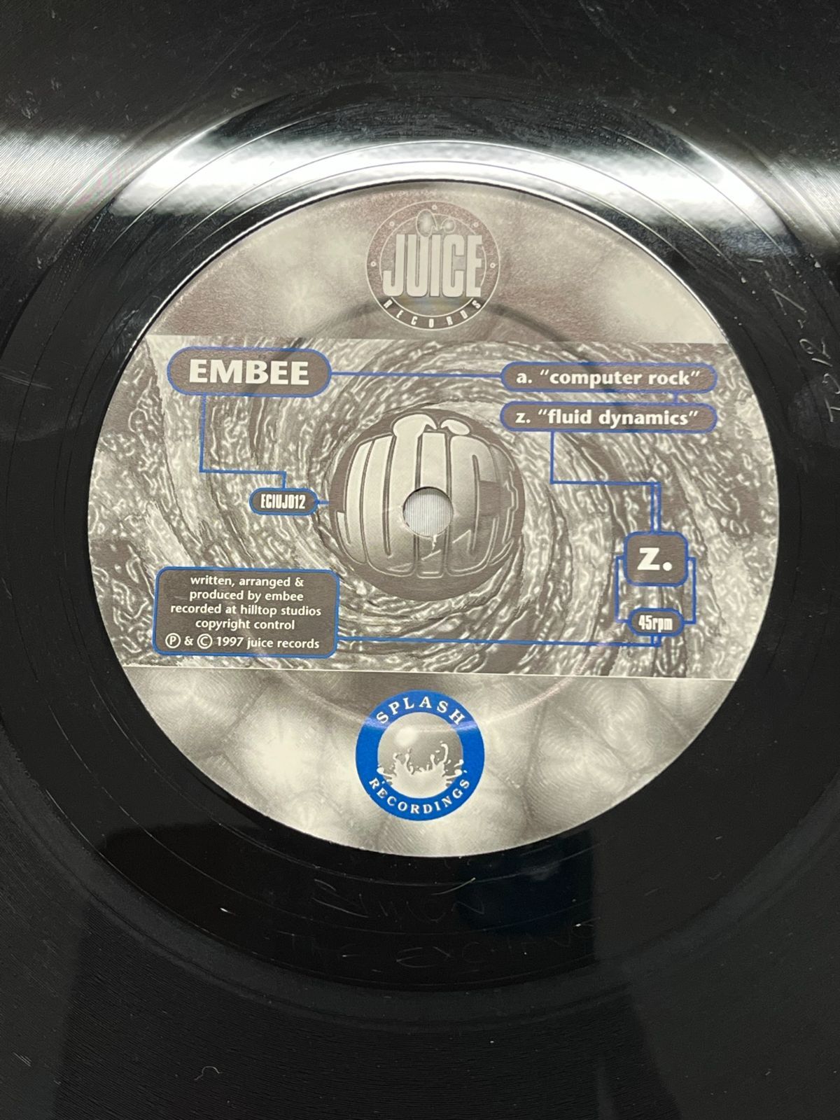 EMBEE computer rock fluid dynamics 中古 30㎝ アナログレコード 