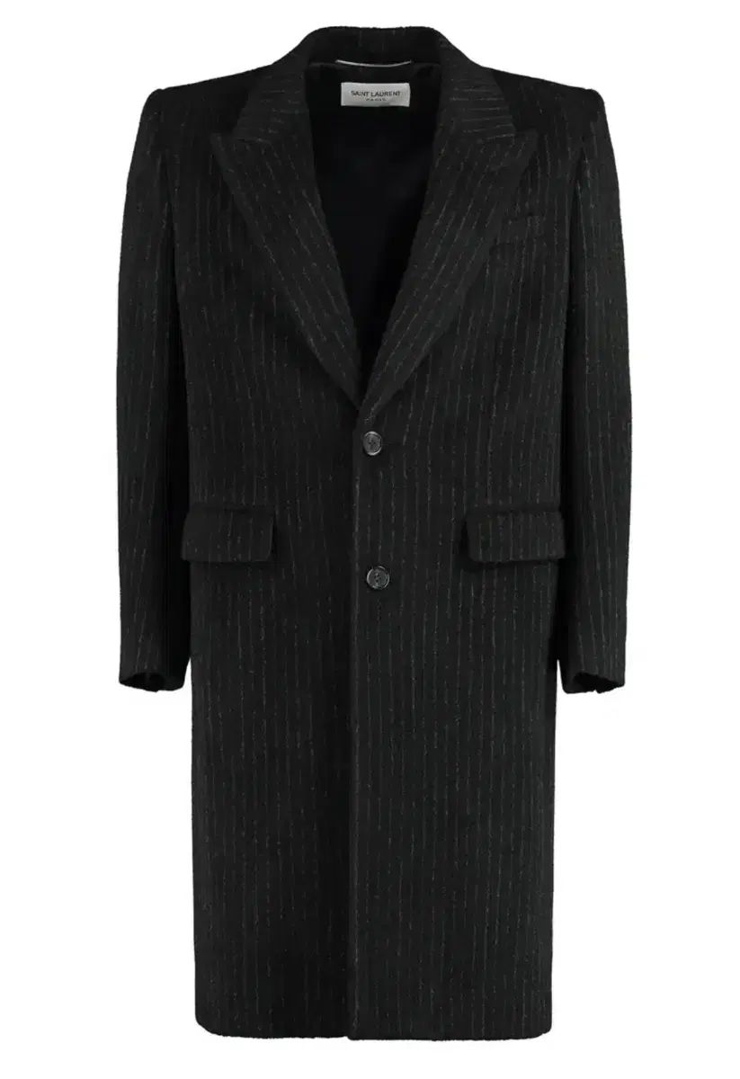 Saint Laurent(サン・ローラン) モヘア ストライプ コート イヴサン