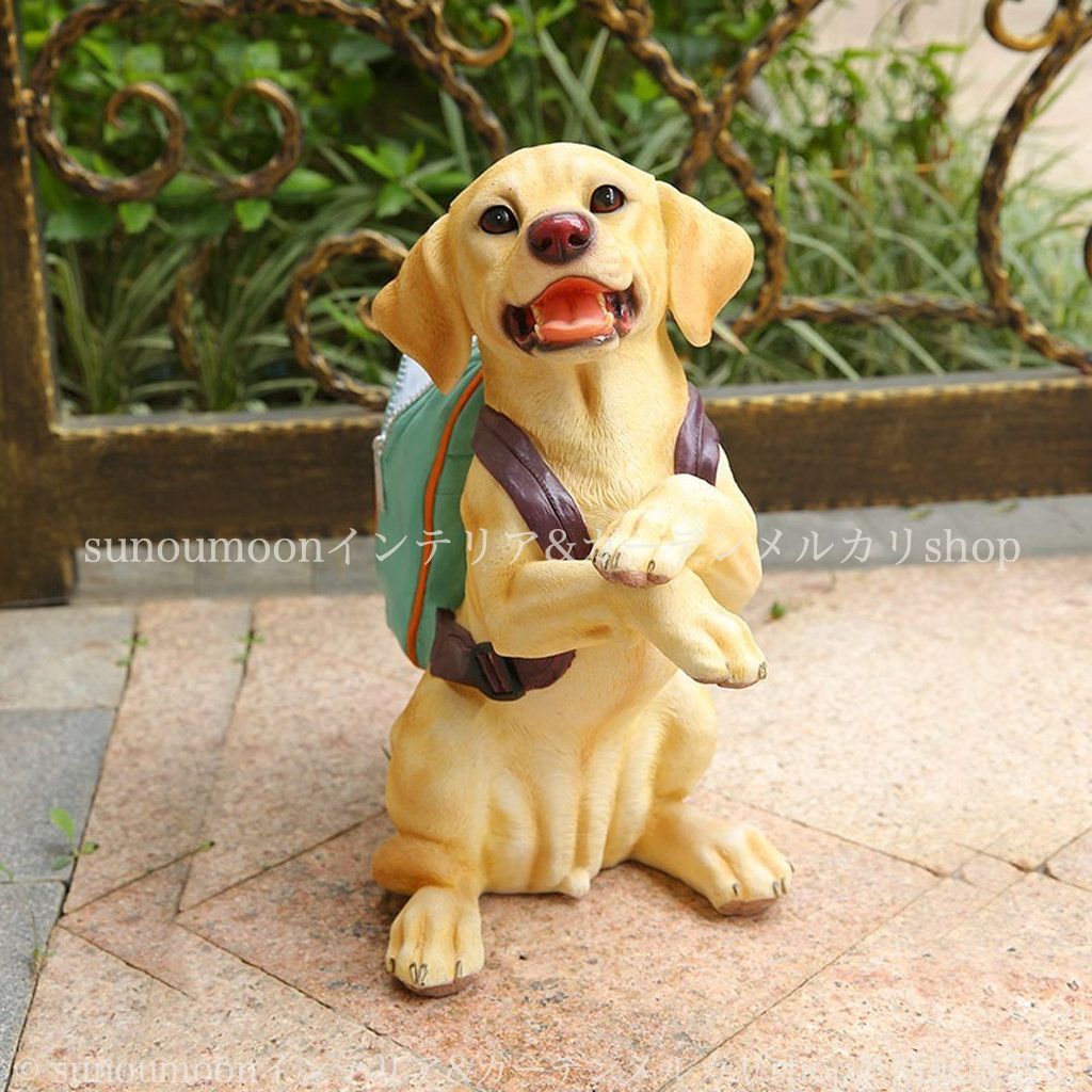 雑貨 かわいい ガーデン雑貨 動物 樹脂 庭の装飾 リュックサック ガーデニング ガーデン イヌ いぬ インテリア ガーデンインテリア おしゃれ ガーデンオブジェ 犬 お洒落 置物 ガーデンオーナメント 8-14