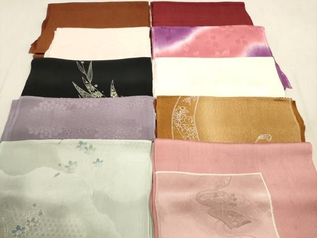 平和屋着物 和装小物 帯揚げ10枚セット 正絹 DAAX2003xg