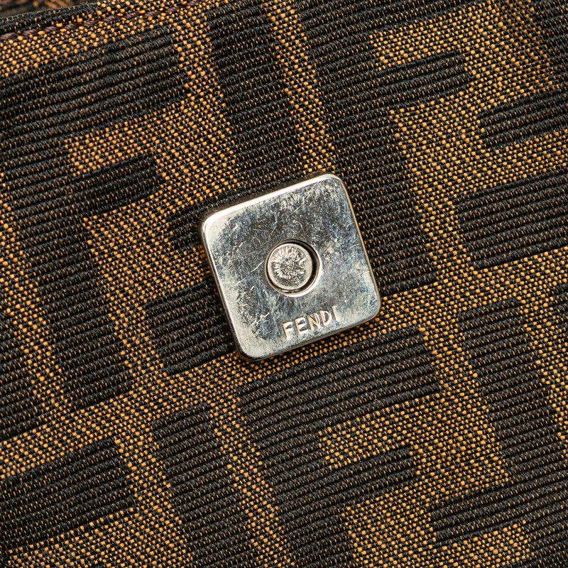 美品☆FENDI　ミニクロワッサン　ズッカ　ハンドバッグ　ポーチ FENDI/フェンディ】 ミニクロワッサン ズッカ ポーチ ミニバッグ