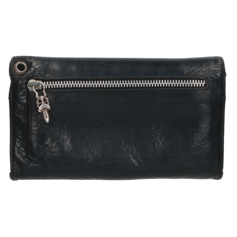 クロムハーツ WAVE CROSS BALL/ウェーブ クロスボールボタンレザー