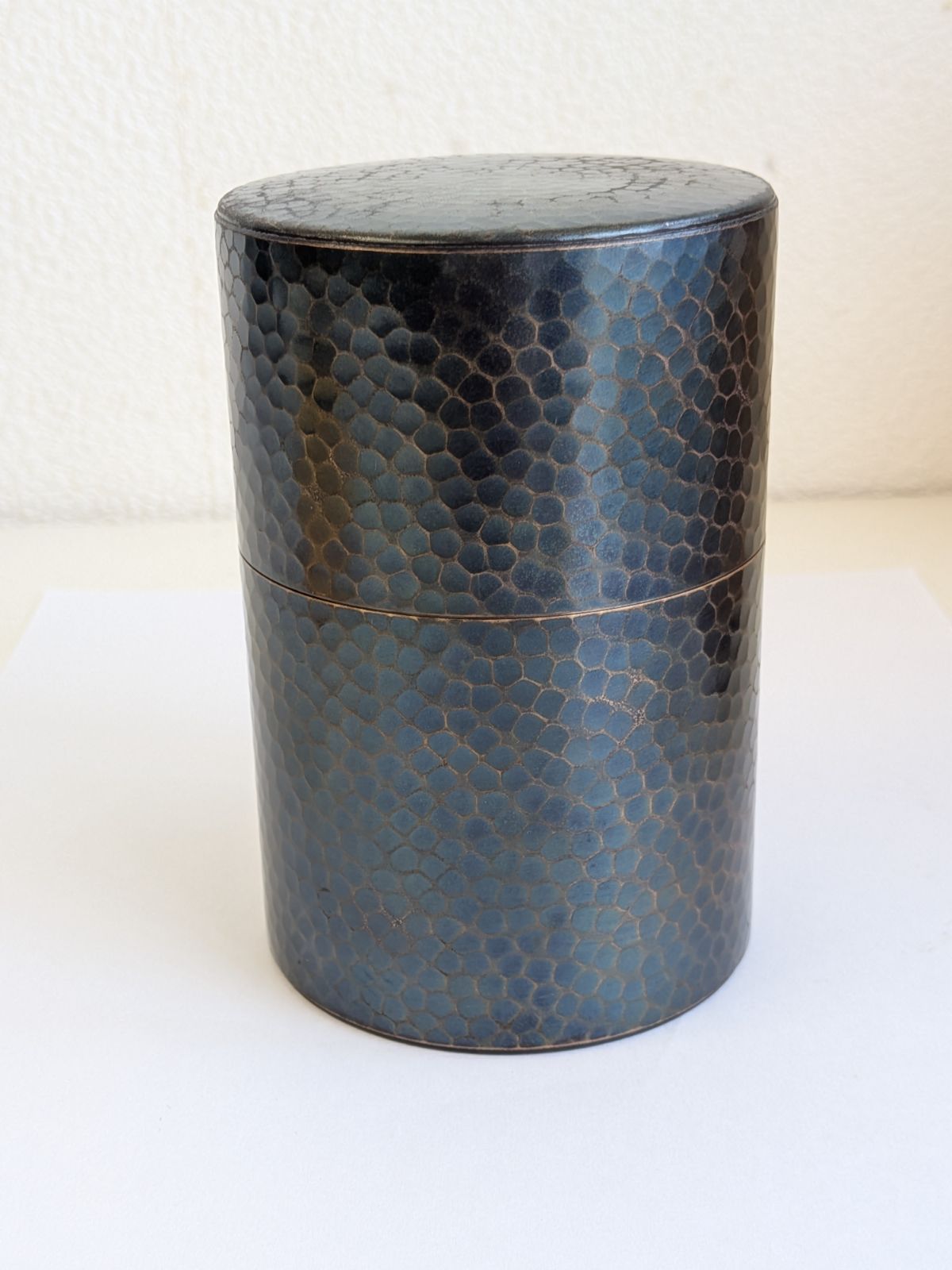 玉川堂 茶筒 鎚起銅器 無形文化財 共箱 茶道具