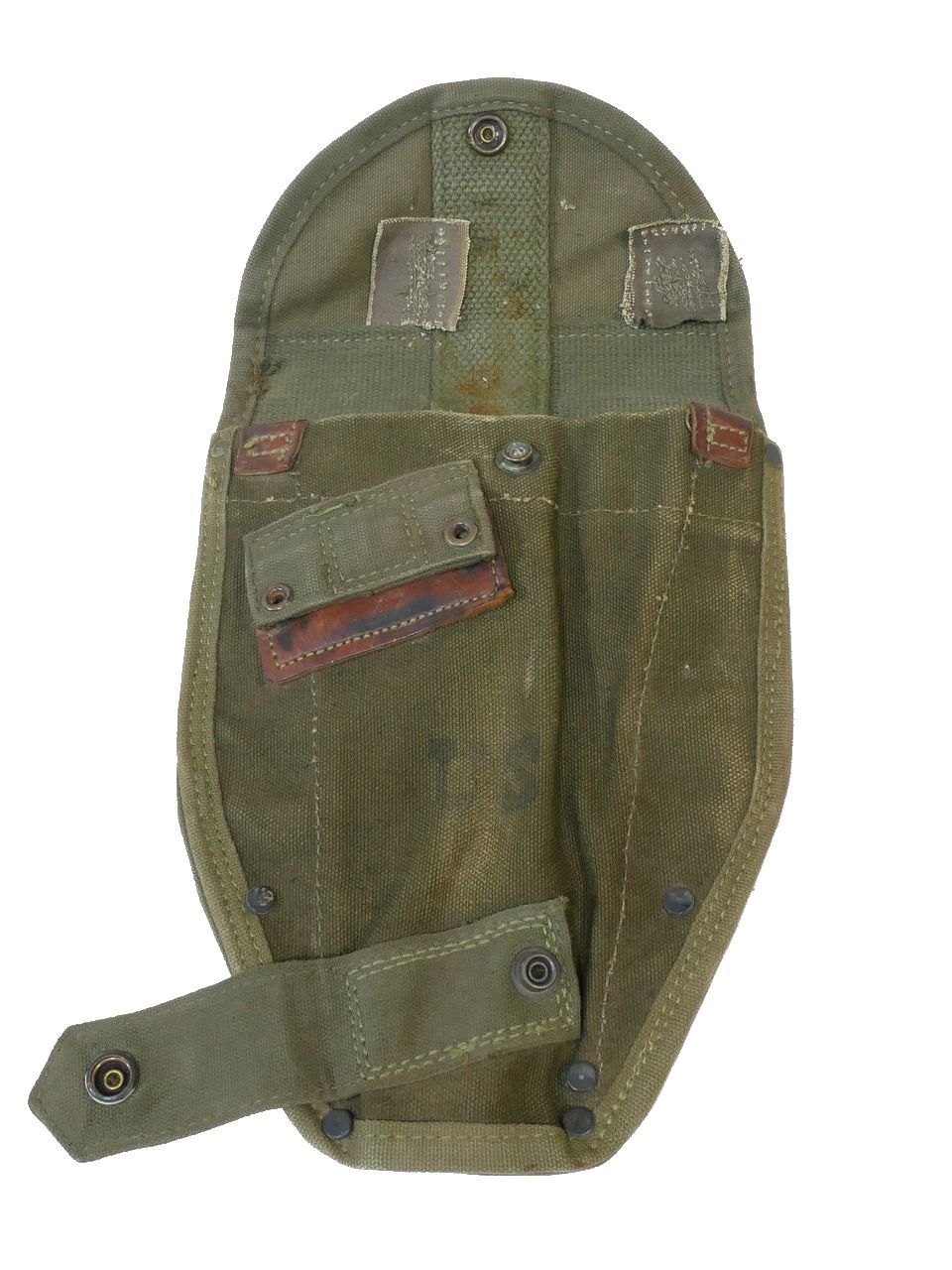 M1956 アメリカ軍 ショベルカバー Shovel Vietnam Cover 画像現品a キャリア Eツール Eツールキャリア Canvas 画像現品b Tool Entrenching Army Pick