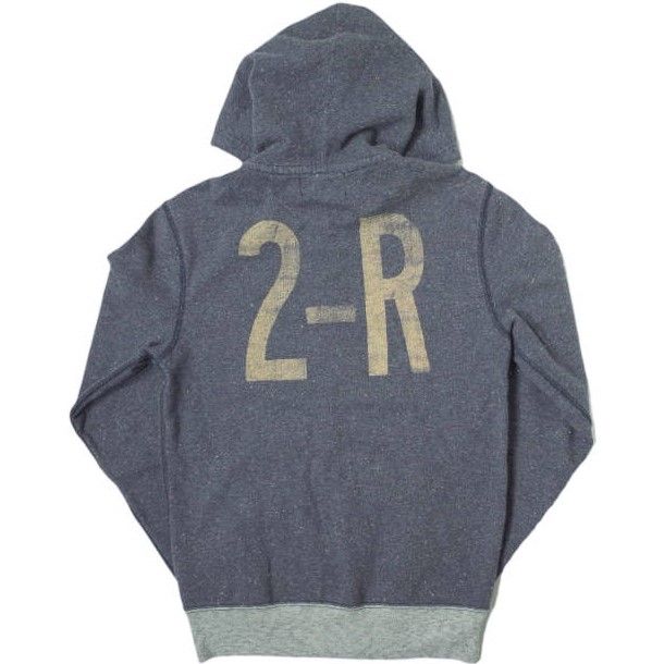 RRL ダブルアールエル 2-R FULL-ZIP HOODIE ネップスウェット 