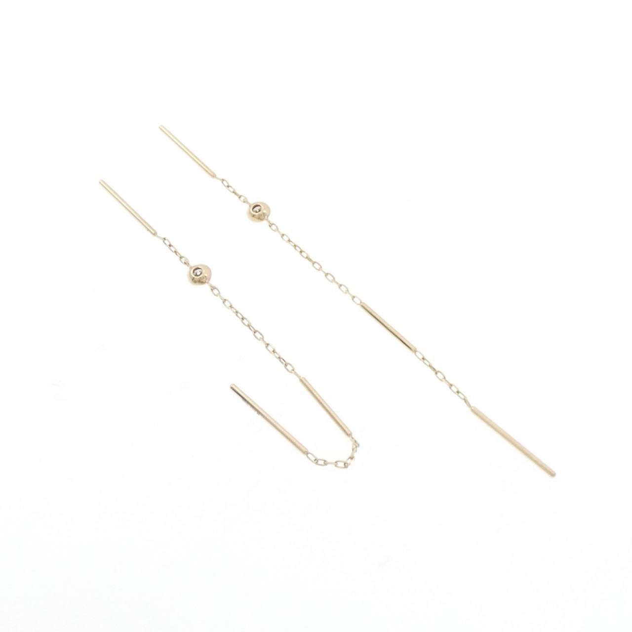 ヒロタカ トグルチェーン ピアス 0.04CT ヒロタカ トグルチェーン