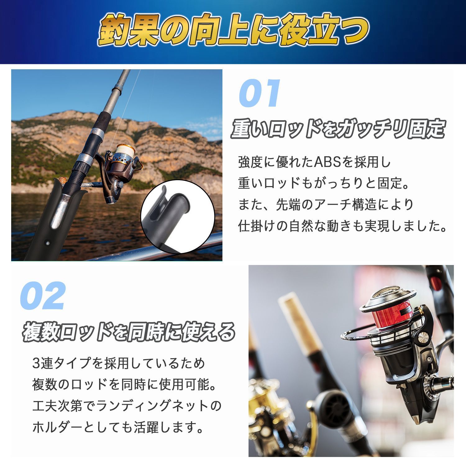 ロッドホルダー 釣り 3連 竿立て 竿置き 釣竿 スタンド 船 ボート ロッドスタンド 黒 釣り用品 収納 フィッシング ヨット 壁面 固定 ケース  黒 ブラック 無地 シンプル 海釣り 夜釣り 複数ロッド カスタム パーツ 部品 メルカリ