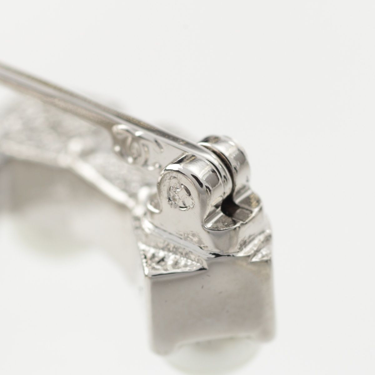 シャネル 25SS ココマーク ラインストーン ブローチ ABF726 シルバー  