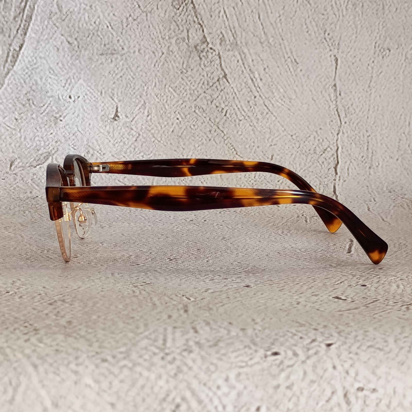 AT Craig】伊達メガネ ボストン サーモント べっ甲 デミ セルフレーム