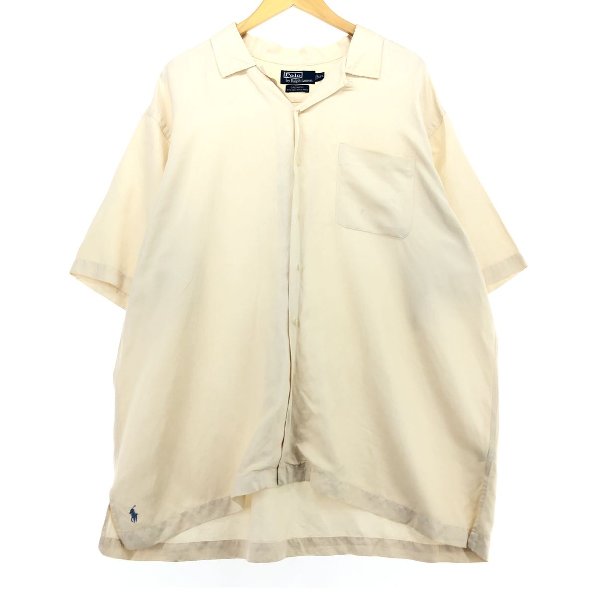 ラルフローレン　シルクカットソー　Lサイズ 古着 ビッグサイズ ラルフローレン Ralph Lauren POLO by Ralph Lauren