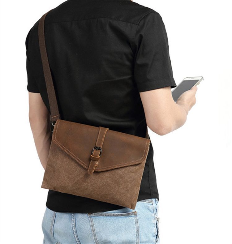 3WAYポーチ セカンド クラッチ・バッグ ショルダーバッグ ポシェット キャンパス ズック帆布 バッグ キャンパス製品 財布 　牛本革  8509