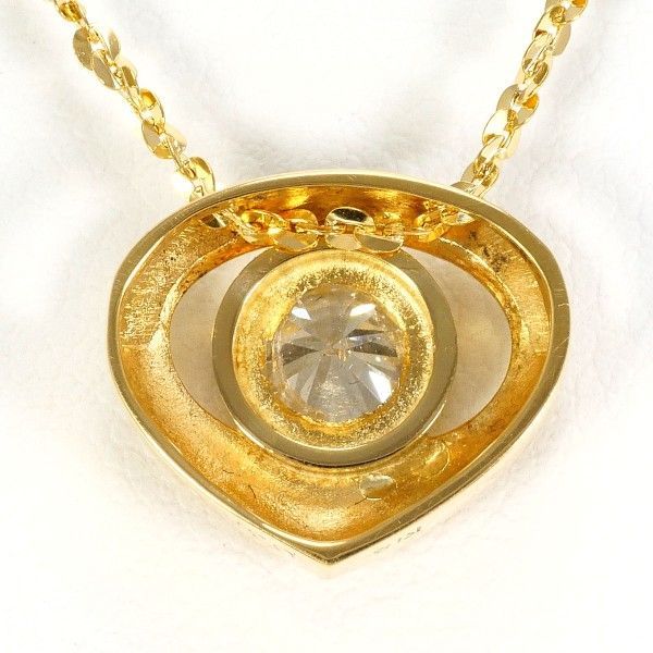 K18YG ネックレス NECKLACE ダイヤ 0.37 鑑別書 総重量約4.0g 約