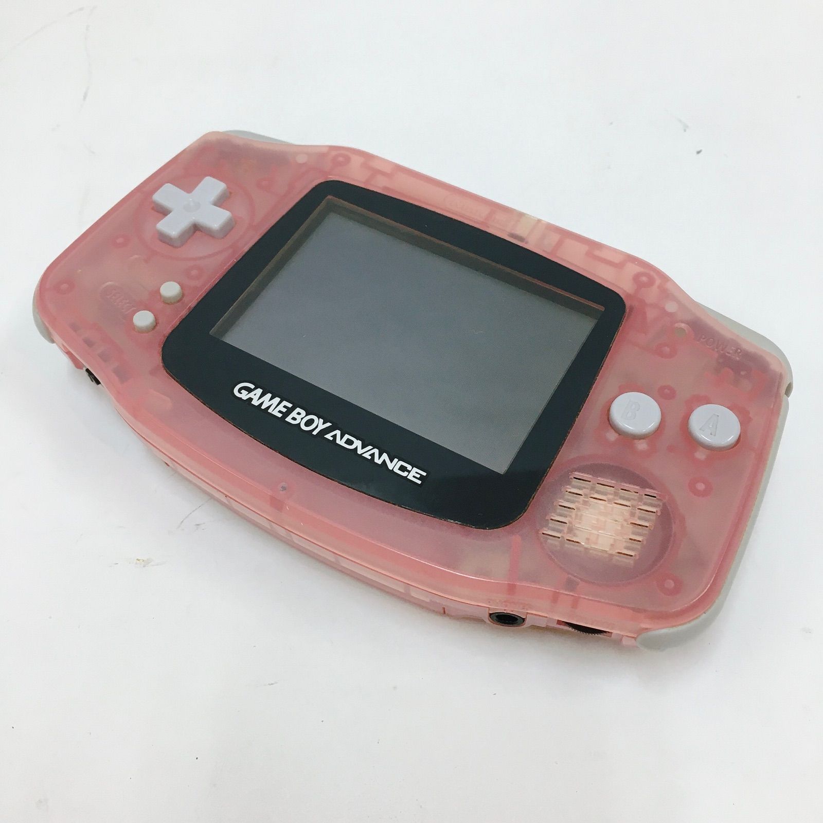 ゲームボーイアドバンス クリアピンク ブラック ジャンク品 （YM) F
