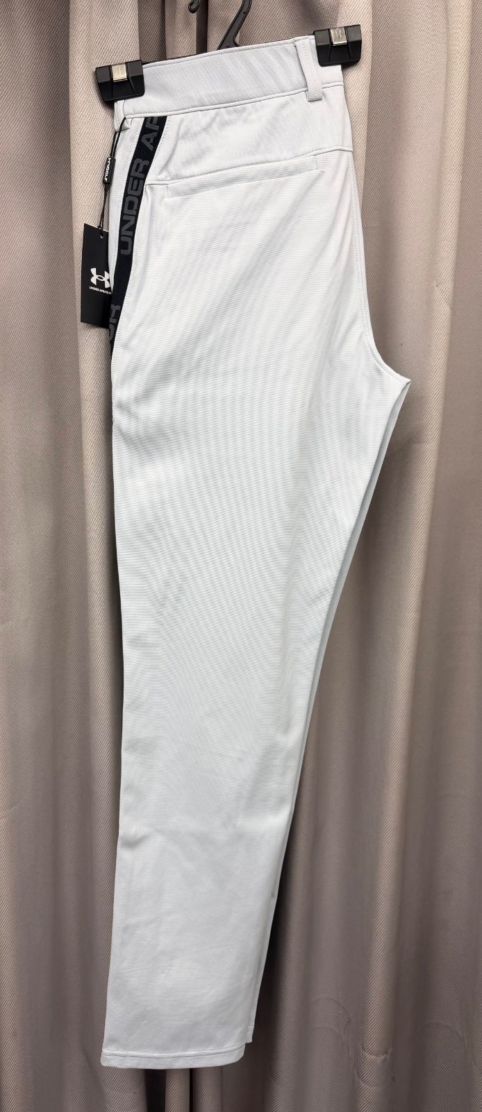 ♥品 アンダーアーマー メンズ UAドライブ 二ット テーパードパンツ Halo Gray×Black 6007940 UNDER ARMOUR 葛西店