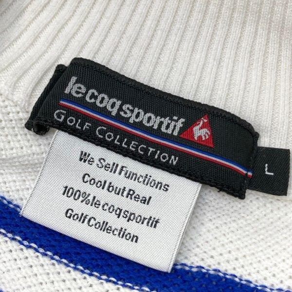 LECOQ GOLF ルコックゴルフ ハーフジップ ニットセーター ボーダー柄 