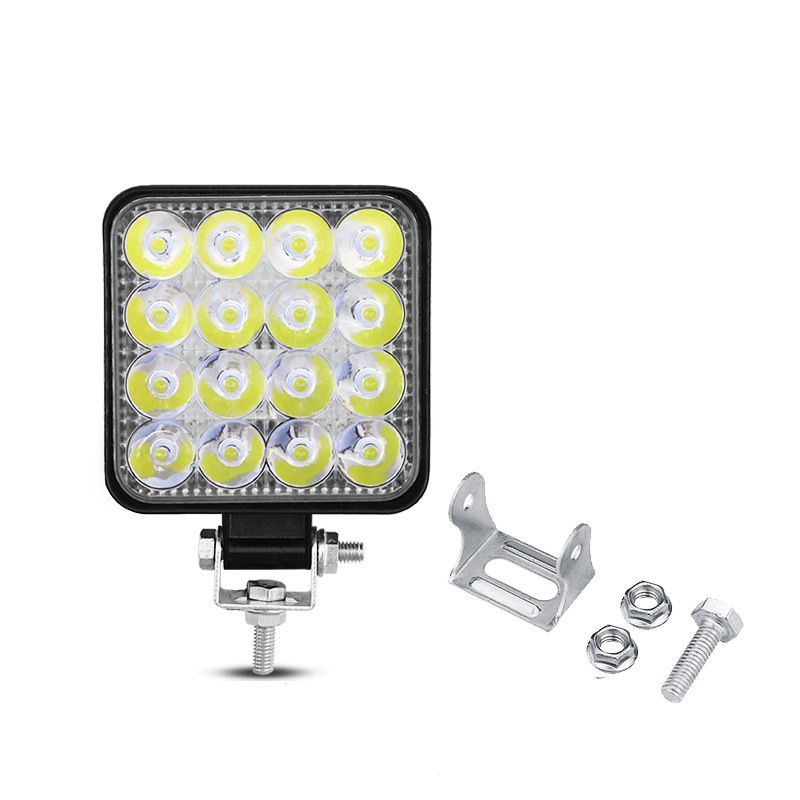 10個セット ホワイト 48W 50mm LEDワークライト 作業灯 LEDワークライト 48W 10個 12V 24V LED作業灯 LEDライト LED ワークライト