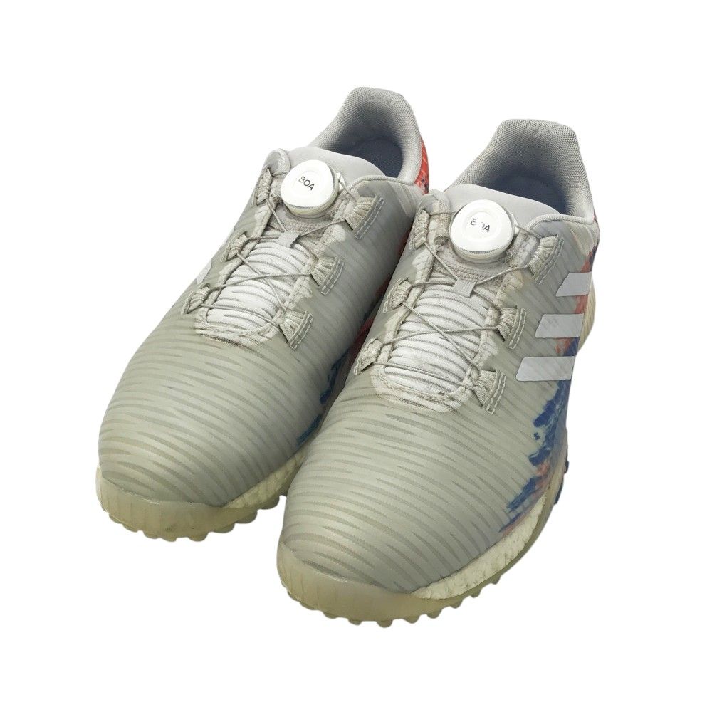 ADIDAS GOLF アディダスゴルフ GZ3900 コードカオス ボア ロウ スパイクレス ゴルフシューズ 総柄 グレー系 26cm 240101532909 ゴルフウェア メンズ ストスト