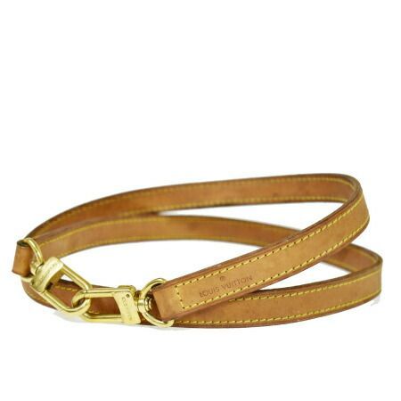 【中古】 ルイヴィトン LOUIS VUITTON バッグ用 ショルダーストラップ ブラウン レザー 60AC777