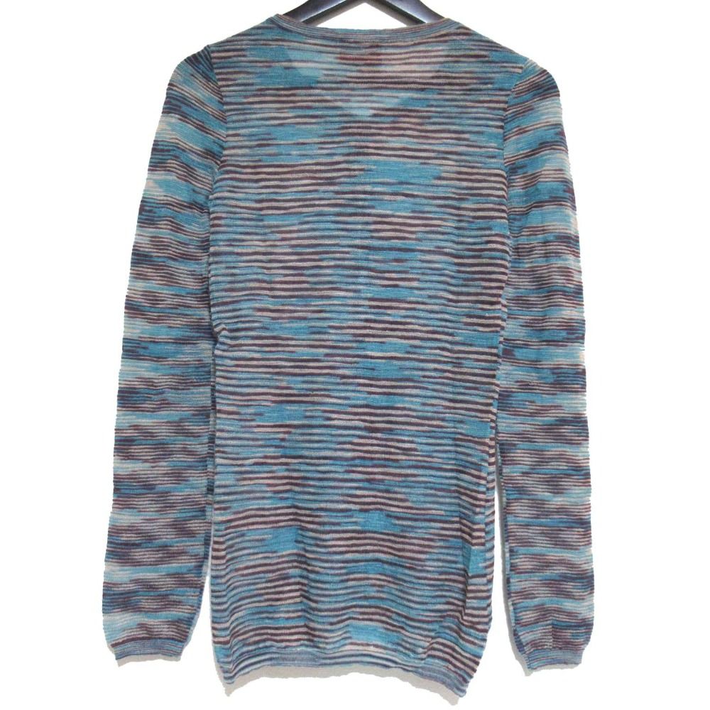 MISSONI ミッソーニ ボーダー柄 長袖 ニット カーディガン