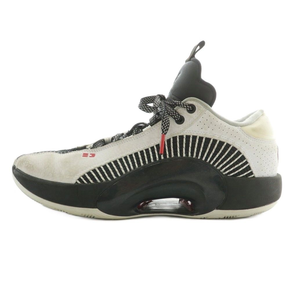 ナイキ NIKE エア ジョーダン 35 ロー AIR JORDAN 35 LOW スニーカー ローカット US10.5 28.5cm 白 ホワイト 黒 ブラック CW2459-101 |XZ GY18