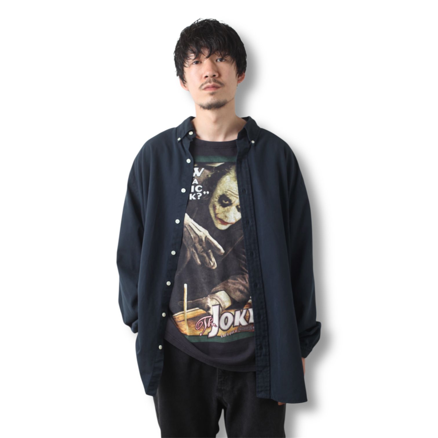 古着 00s ダークナイト ジョーカー Tシャツ ブラック XXL 当時物 