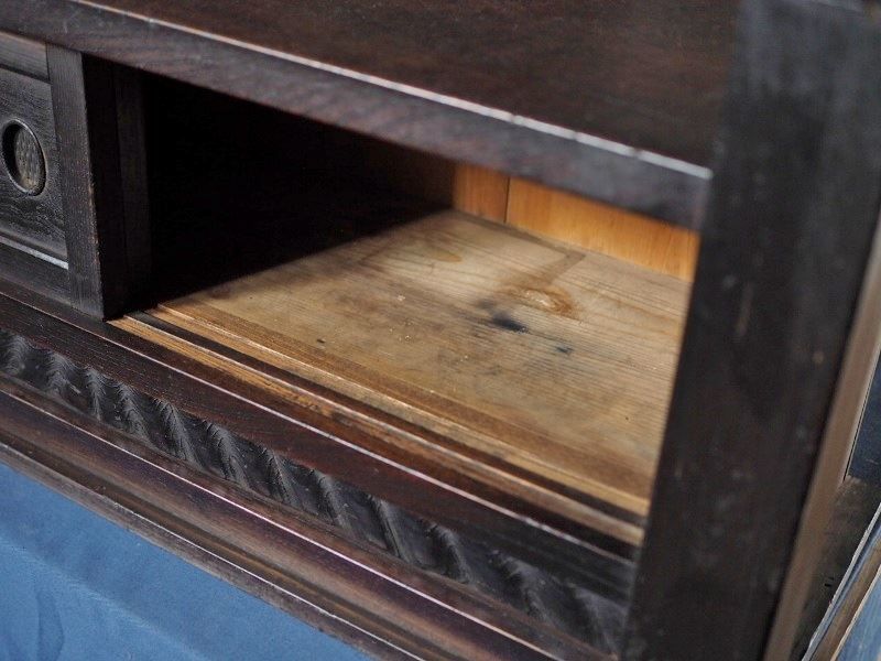 欅造りアンティークローボード 置き床