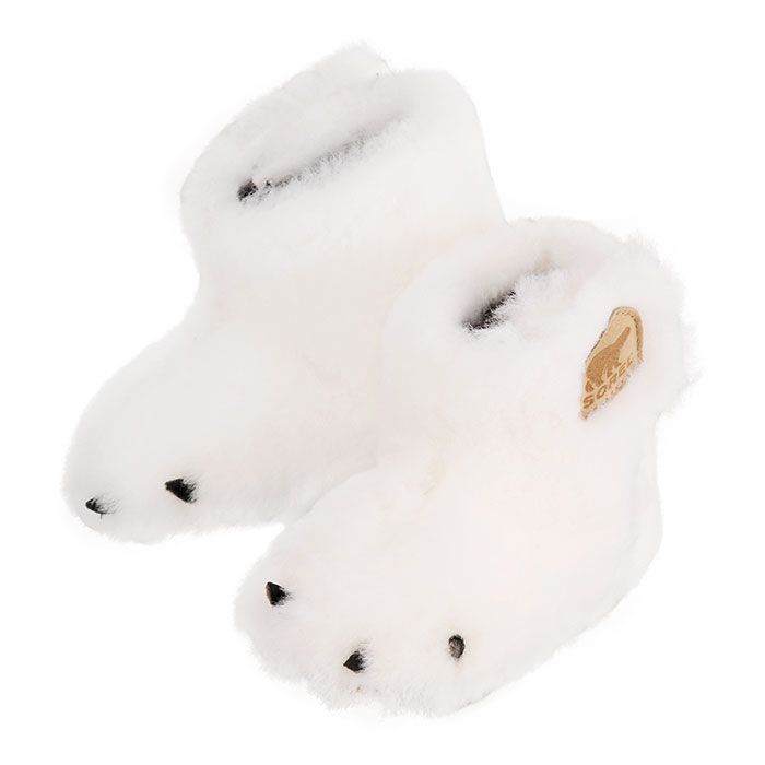 【アウトレット】SOREL ソレル  Infant Sorel Bear Paw Slipper NN2943 125 ベビー スリッパ ホワイト11.5cm